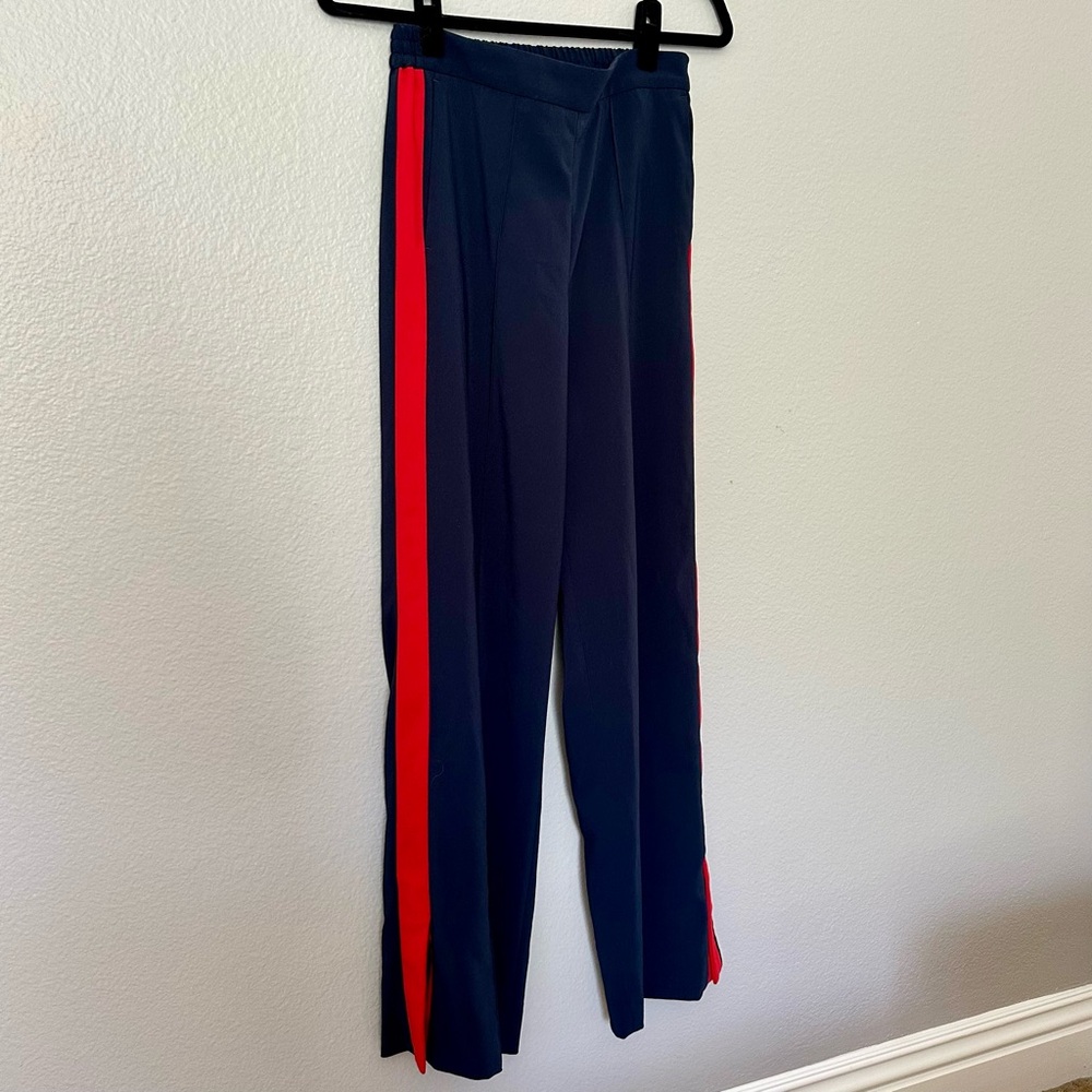DAI Navy Blue Pants with Red Stripe